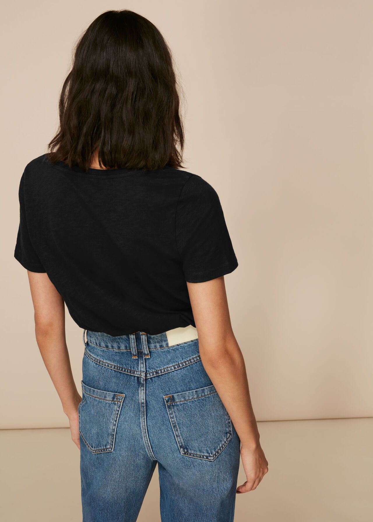 Sophie V Neck Cotton Tshirt