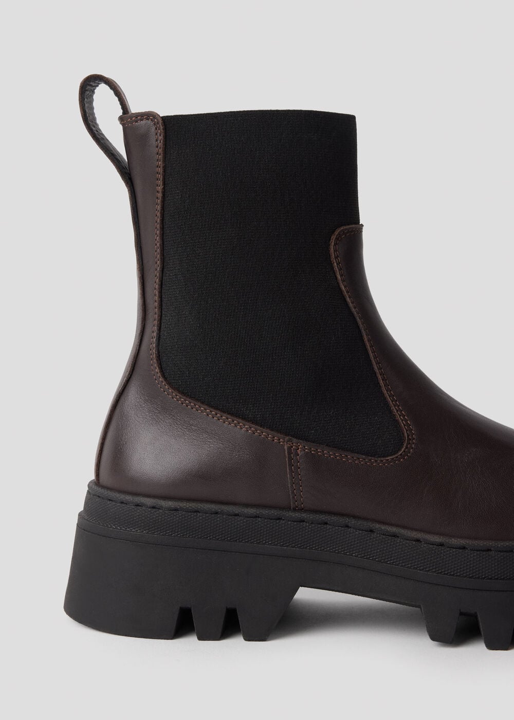 Chocolate Hatton Chunky Chelsea Boot