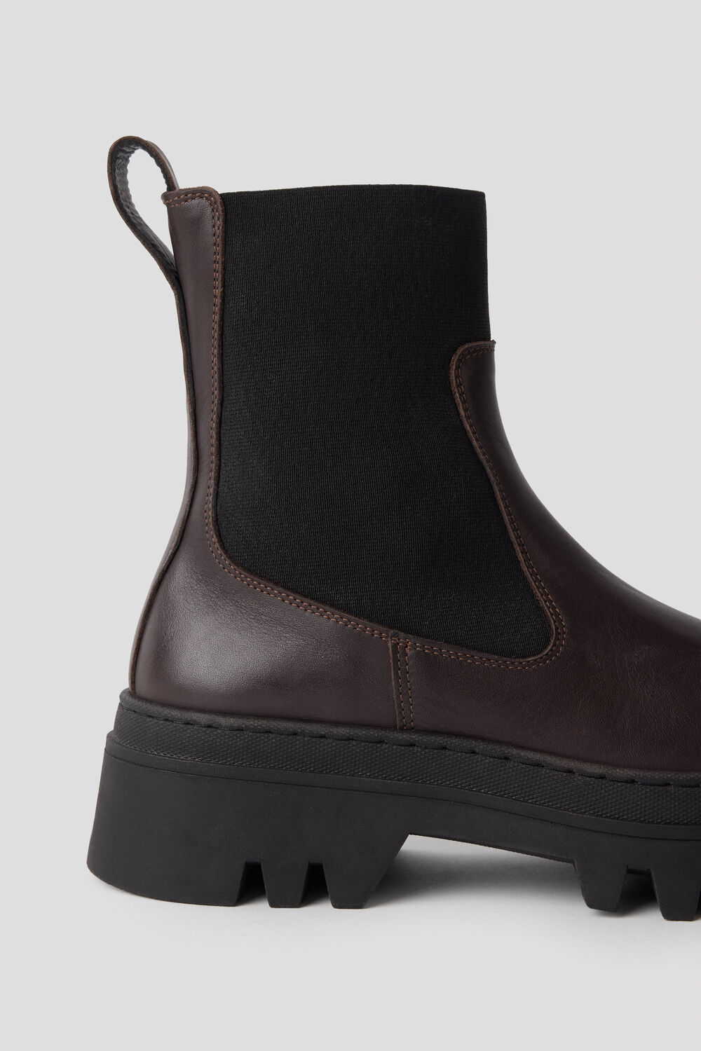 Chocolate Hatton Chunky Chelsea Boot