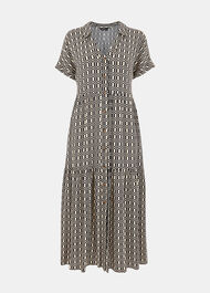 Link Check Print Dress
