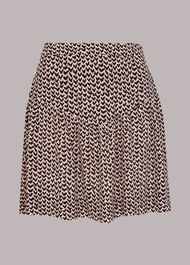 Abstract Heart Flippy Skirt