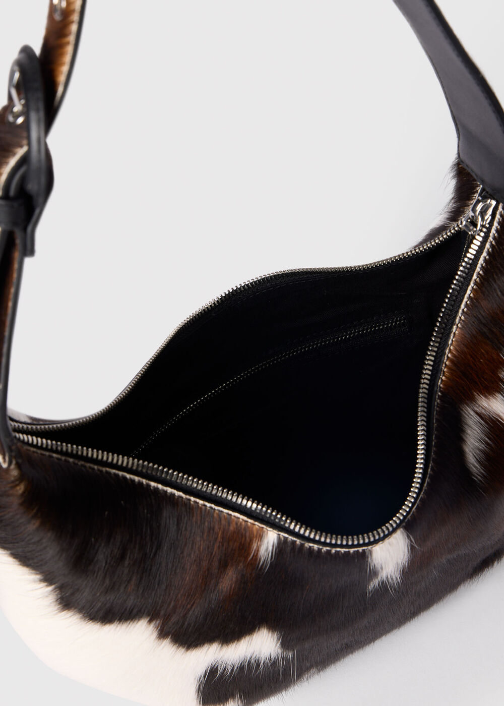 Cow Print Hair-On Sia Bag