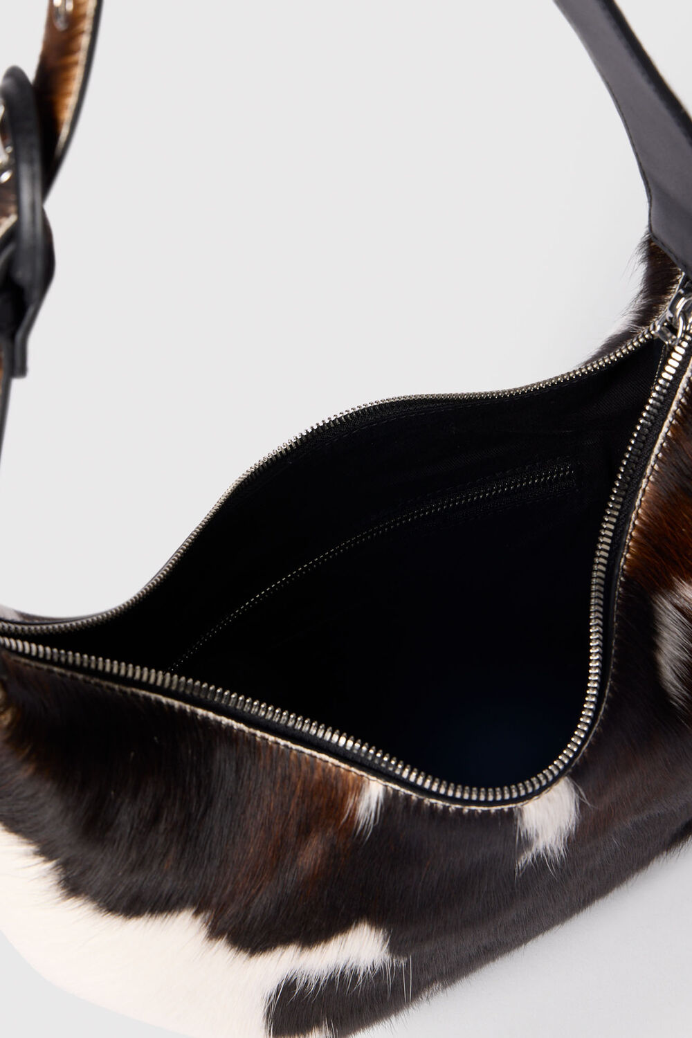 Cow Print Hair-On Sia Bag