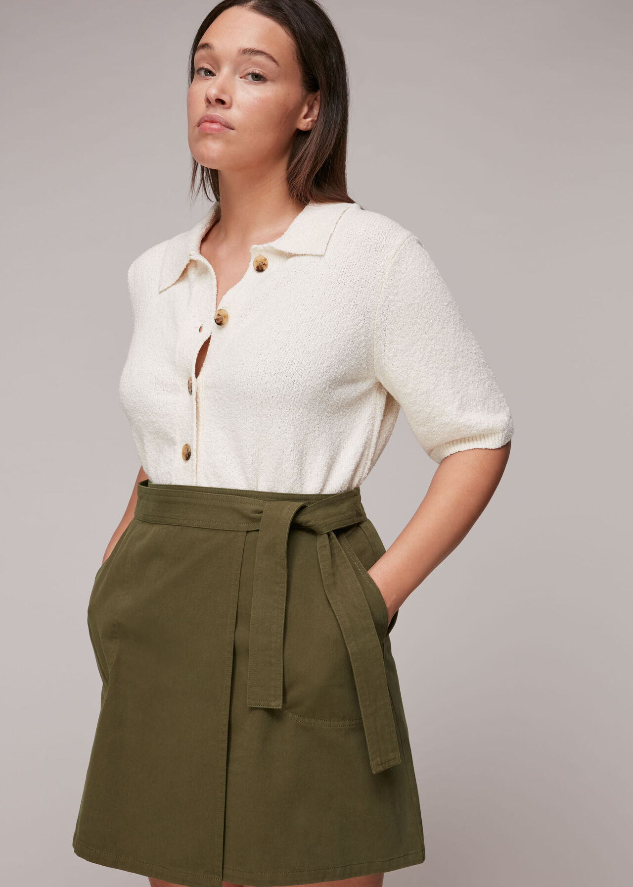 Macie Wrap A Line Skirt