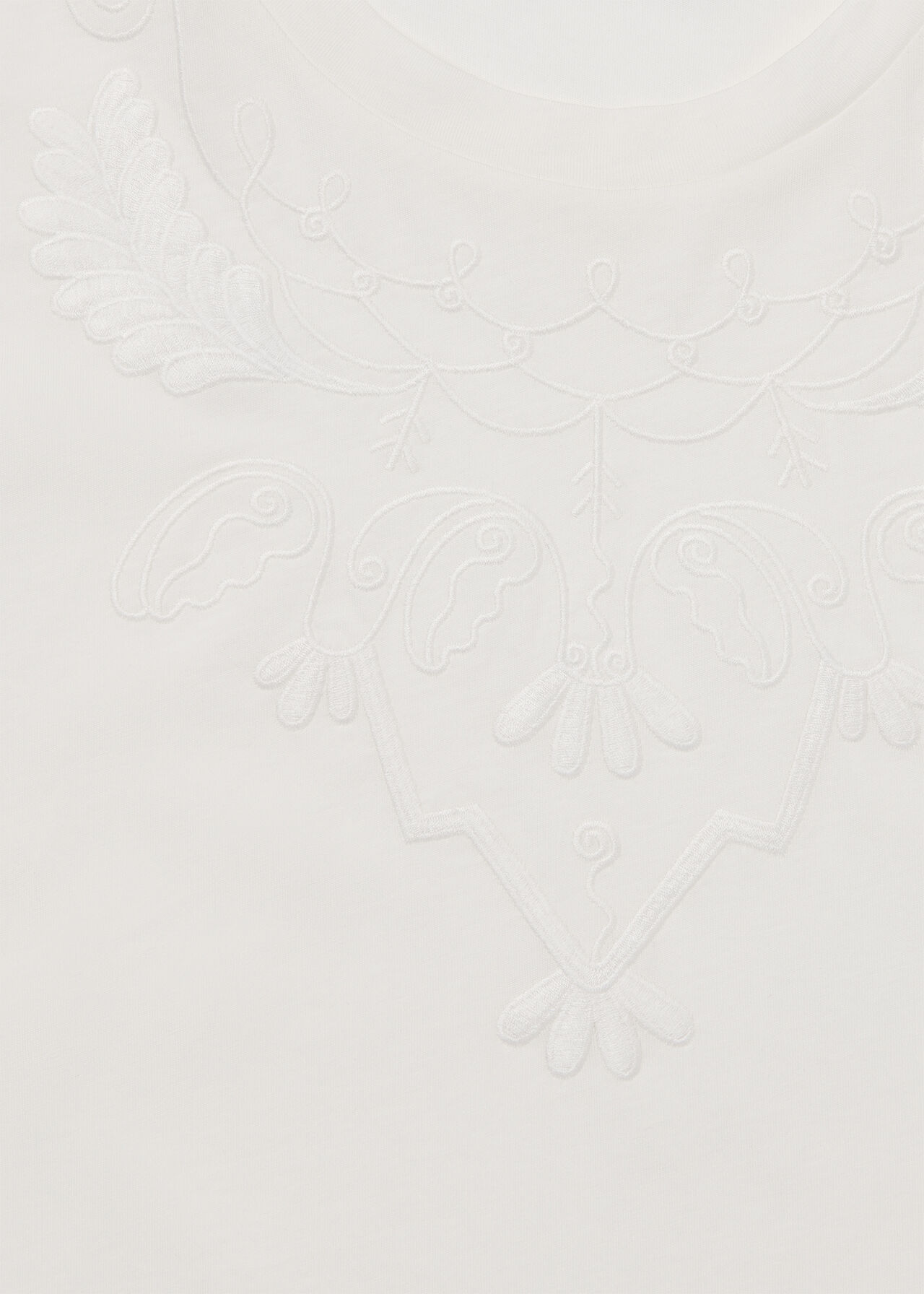 Embroidered Cotton T-Shirt