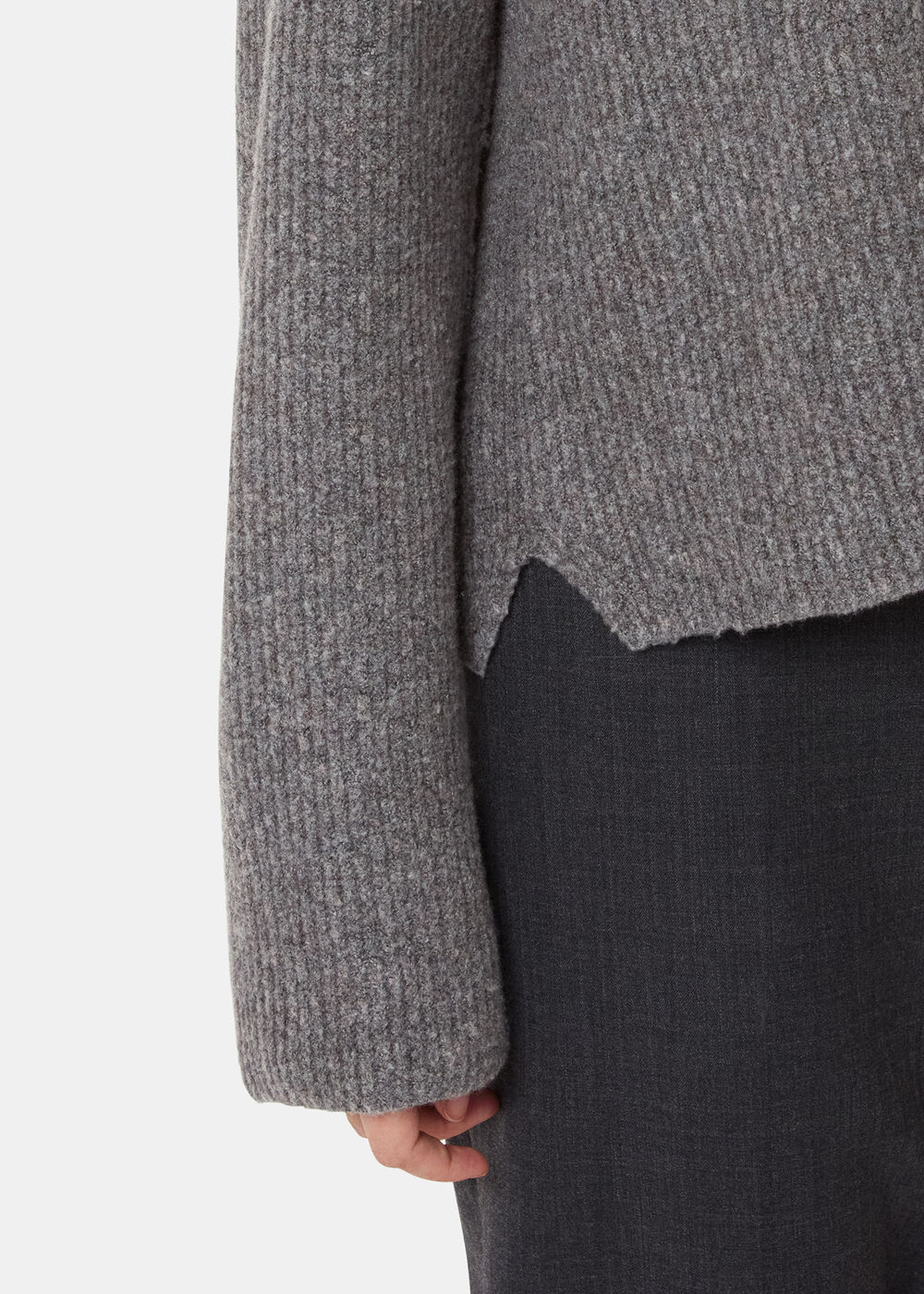 V Neck Wool Mix Knit