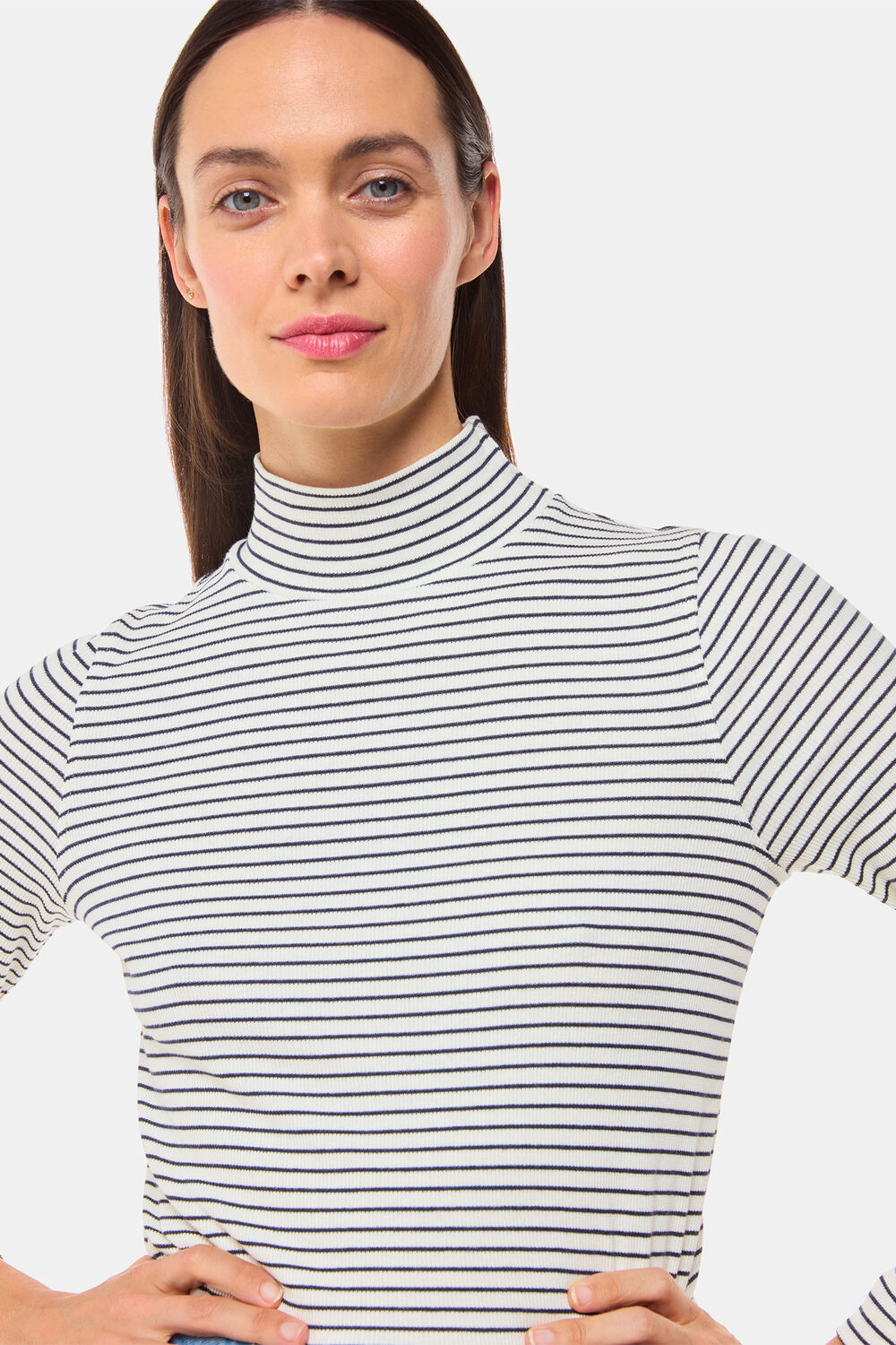 Stripe Rib Detail Polo