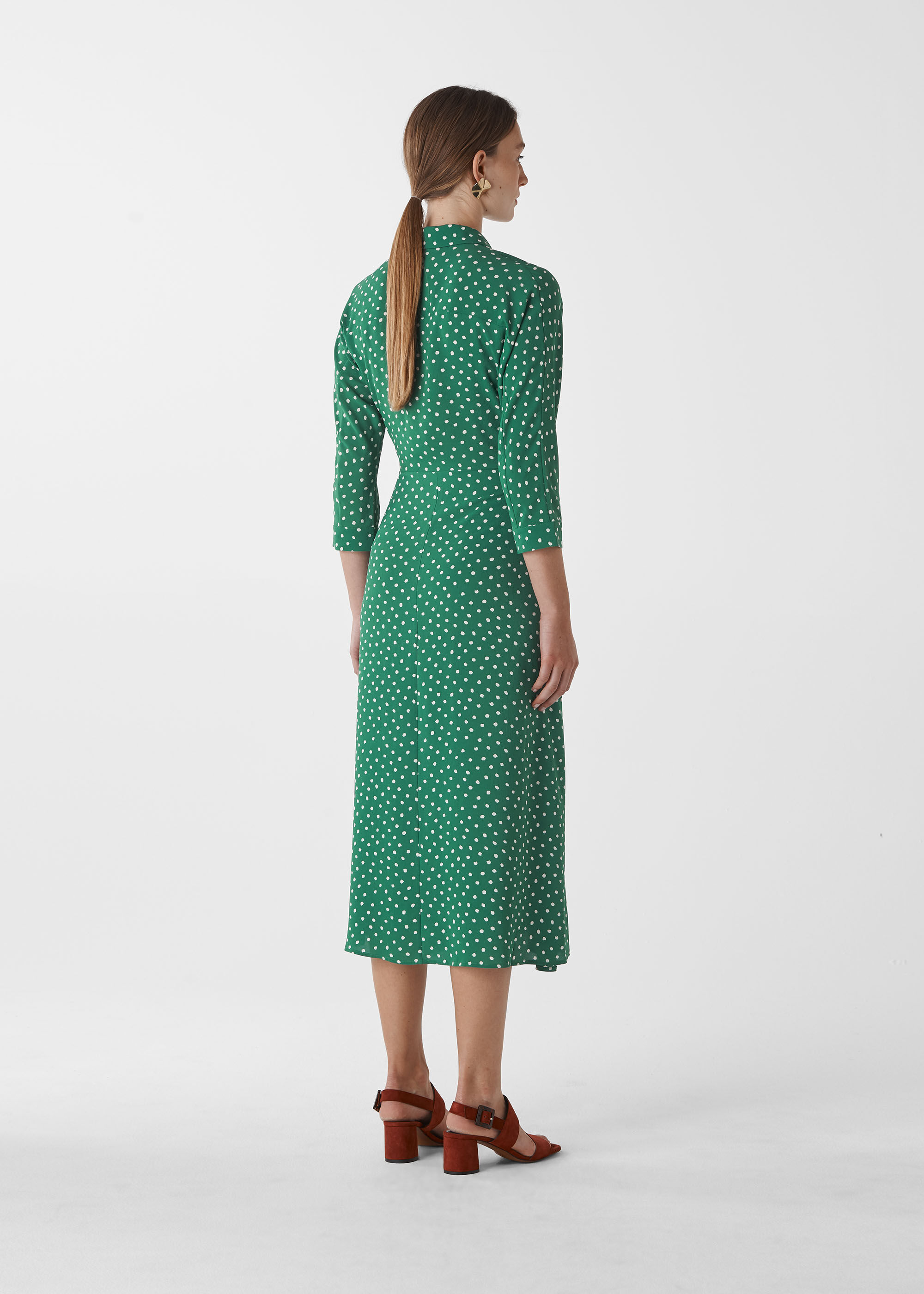 whistles green spot dress Big sale ...