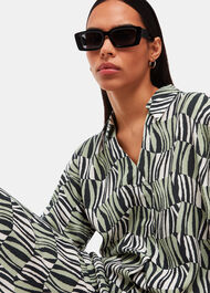 Checkerboard Tiger Boxy Shirt