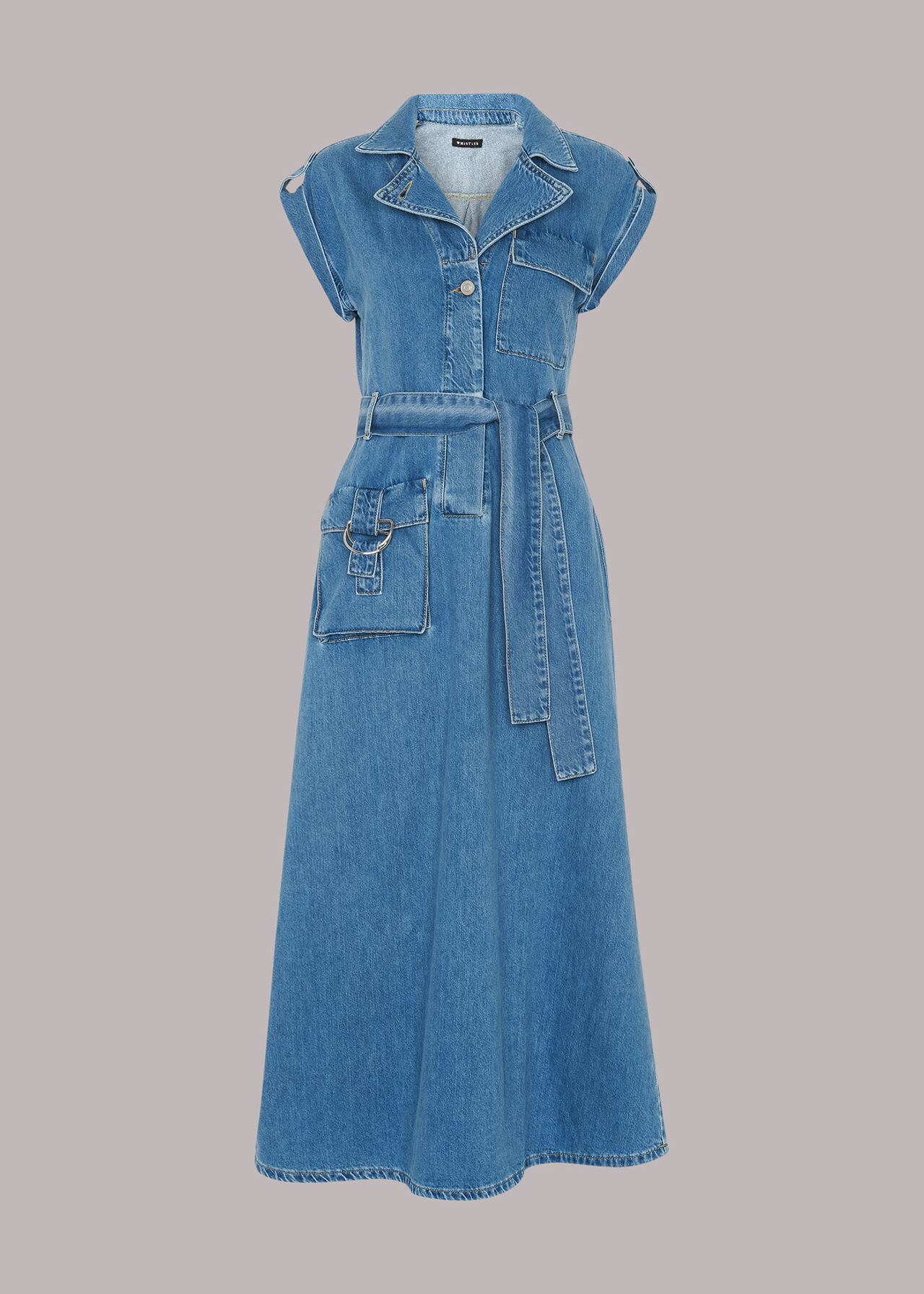 Alisha Denim Midi Dress