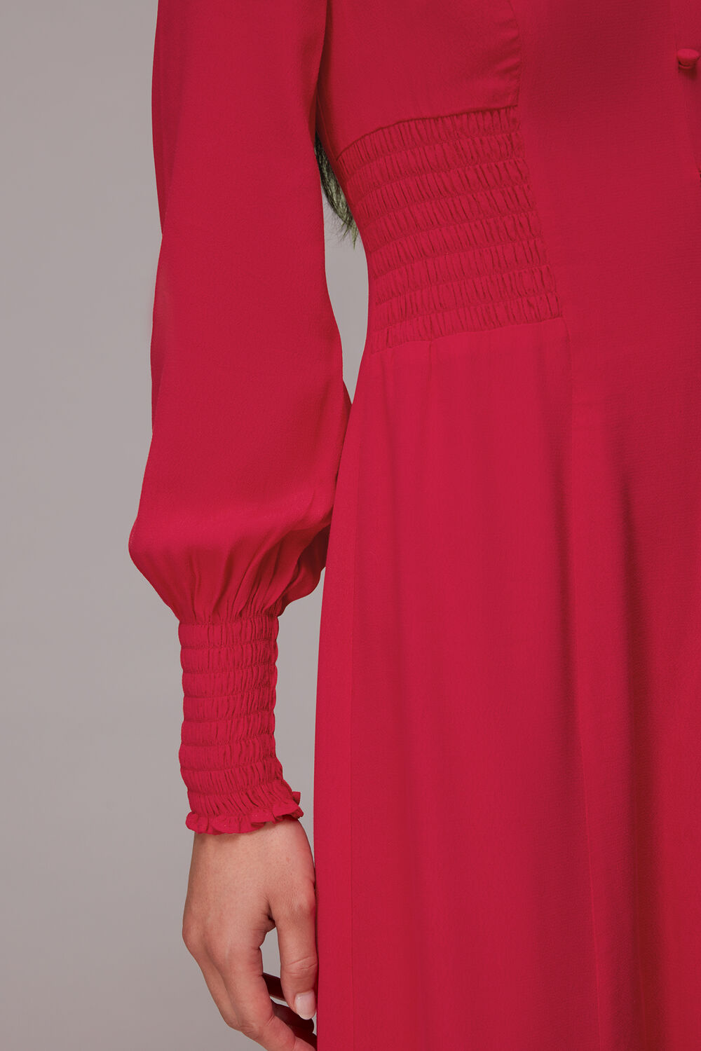 Ilana Shirred Midi Dress