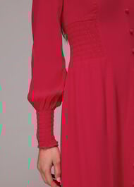 Ilana Shirred Midi Dress