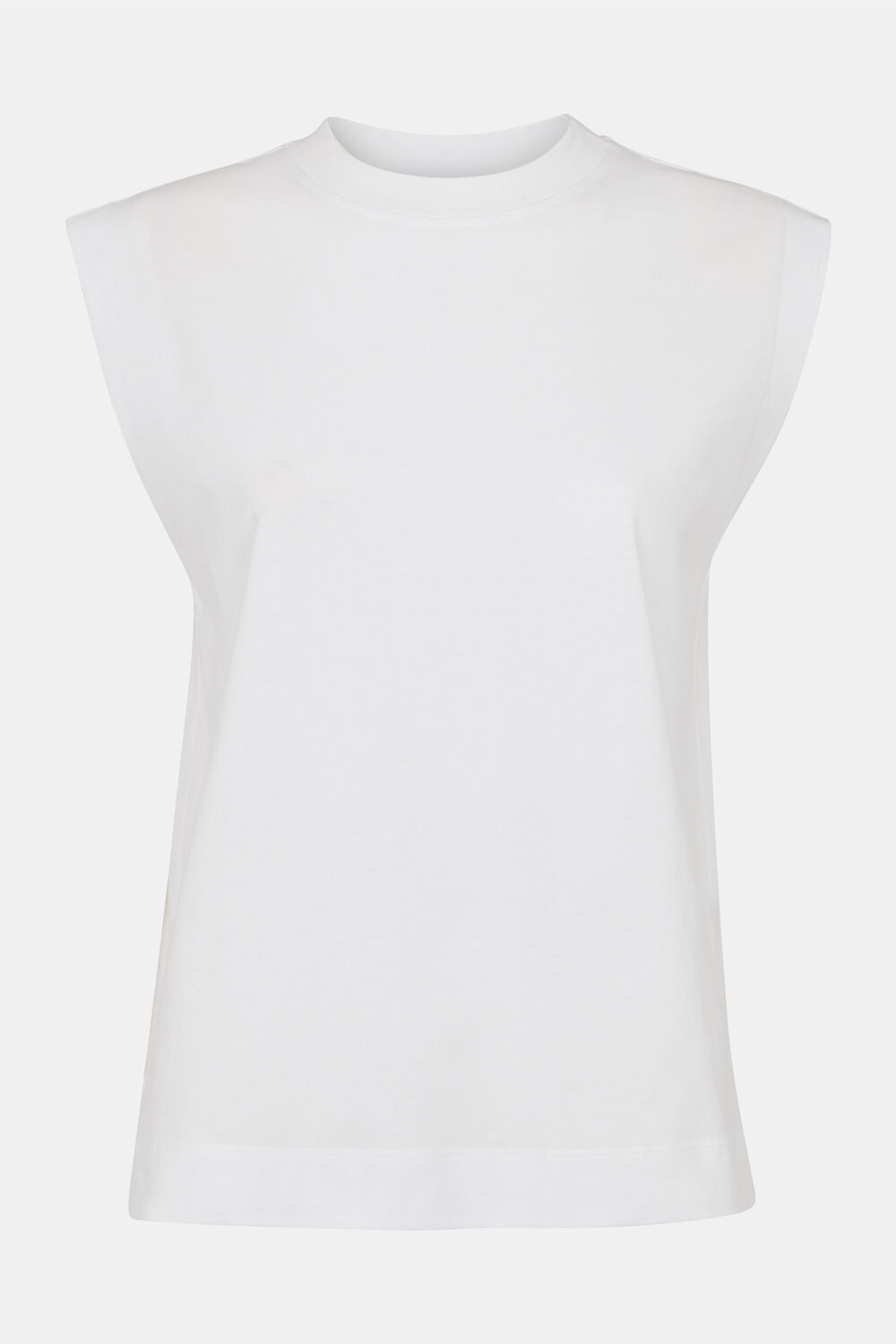 White Edie Sleeveless Vest