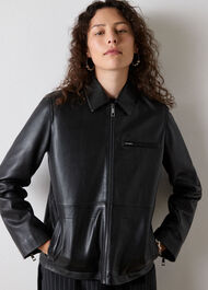 Kate Zip Leather Jacket