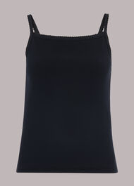 Scalloped Edge Rib Vest