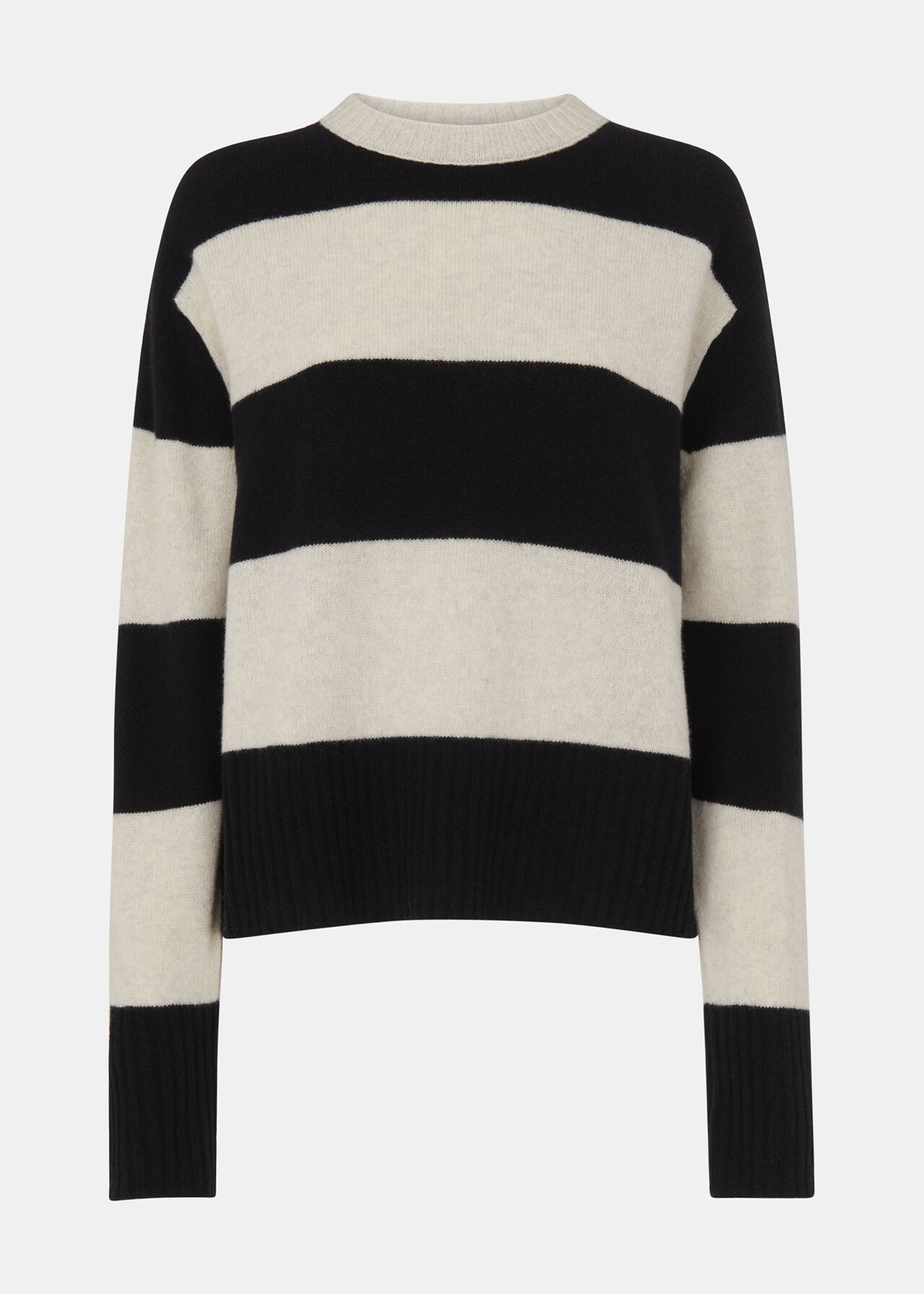 Wool Block Stripe Jumper