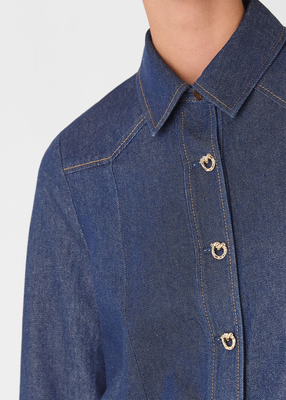 Button Detail Cotton Shirt