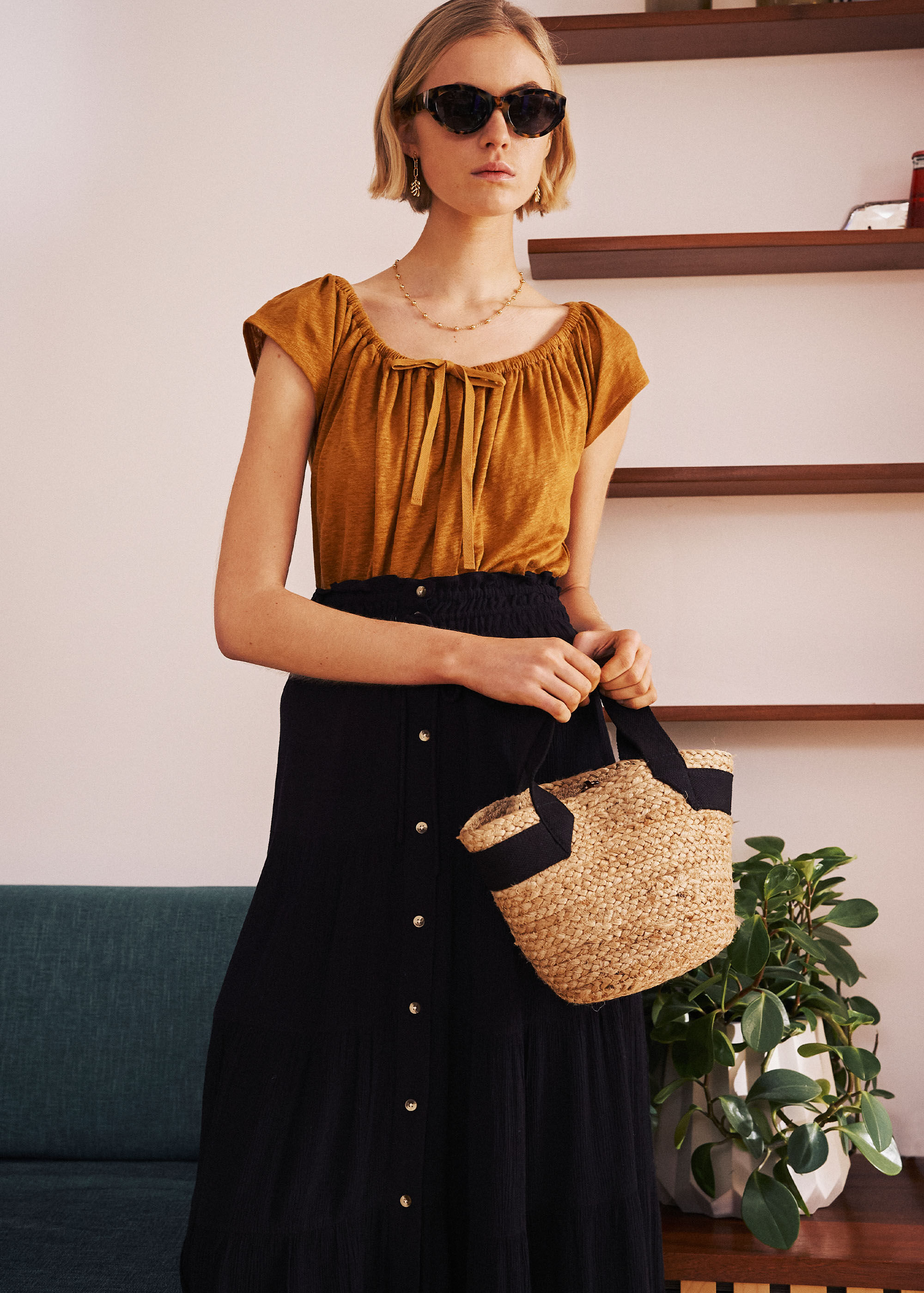 Whistles store bardot top