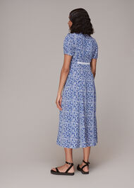 Twin Daisy Print Midi Dress