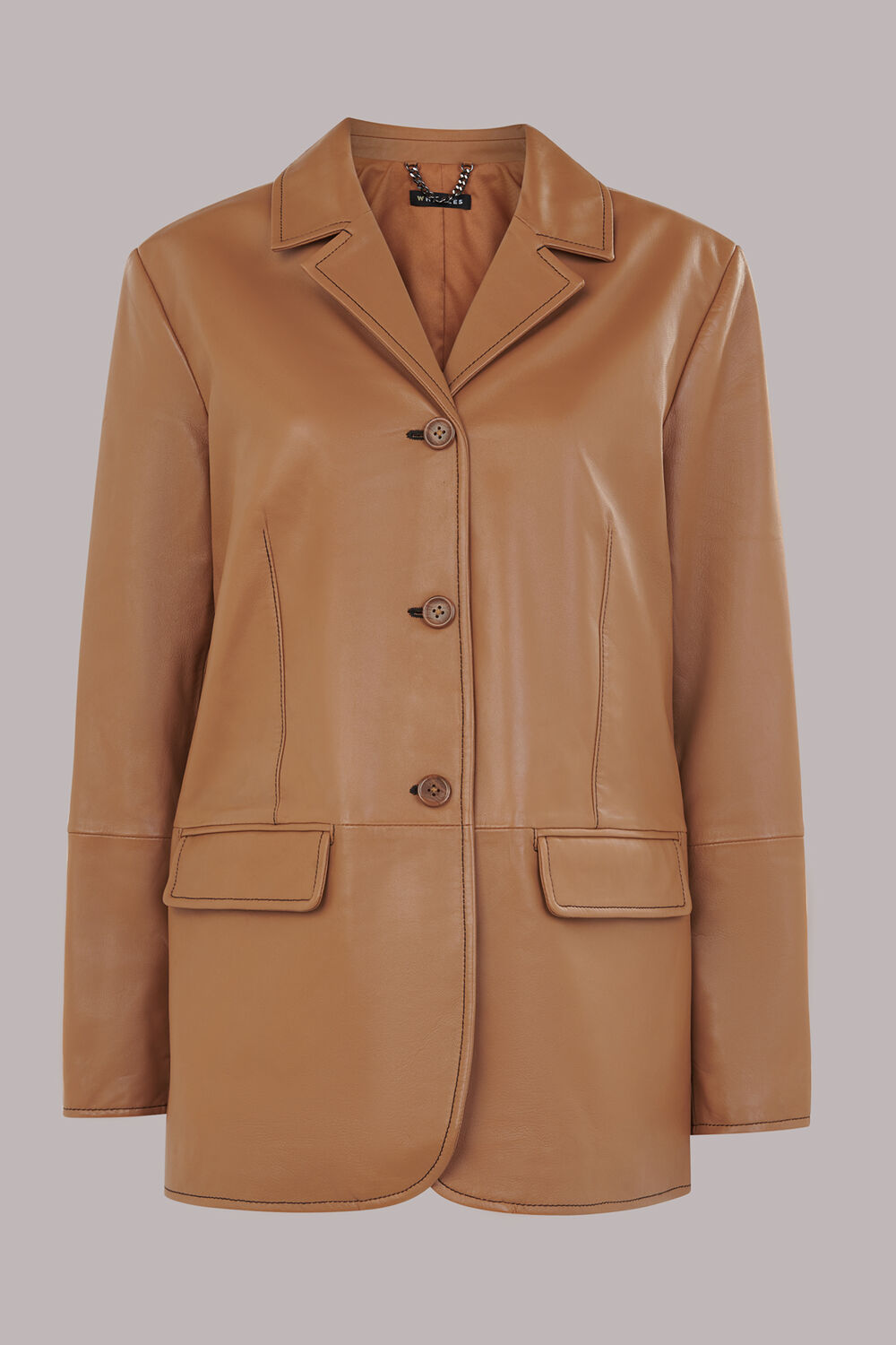 Stevie Leather Blazer