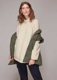 Sporty Zip Front Fleece Jacket