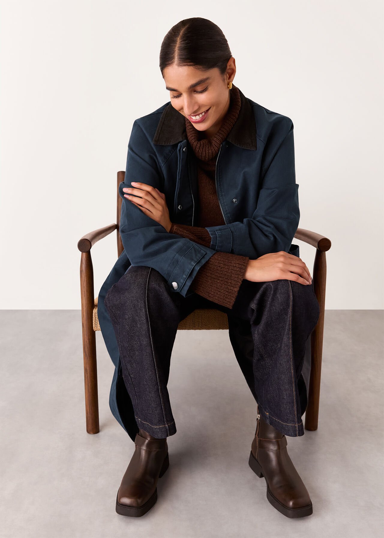 Gabriella Waxed Overcoat
