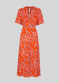 Digital Daisy Zelena Dress Red/Multi