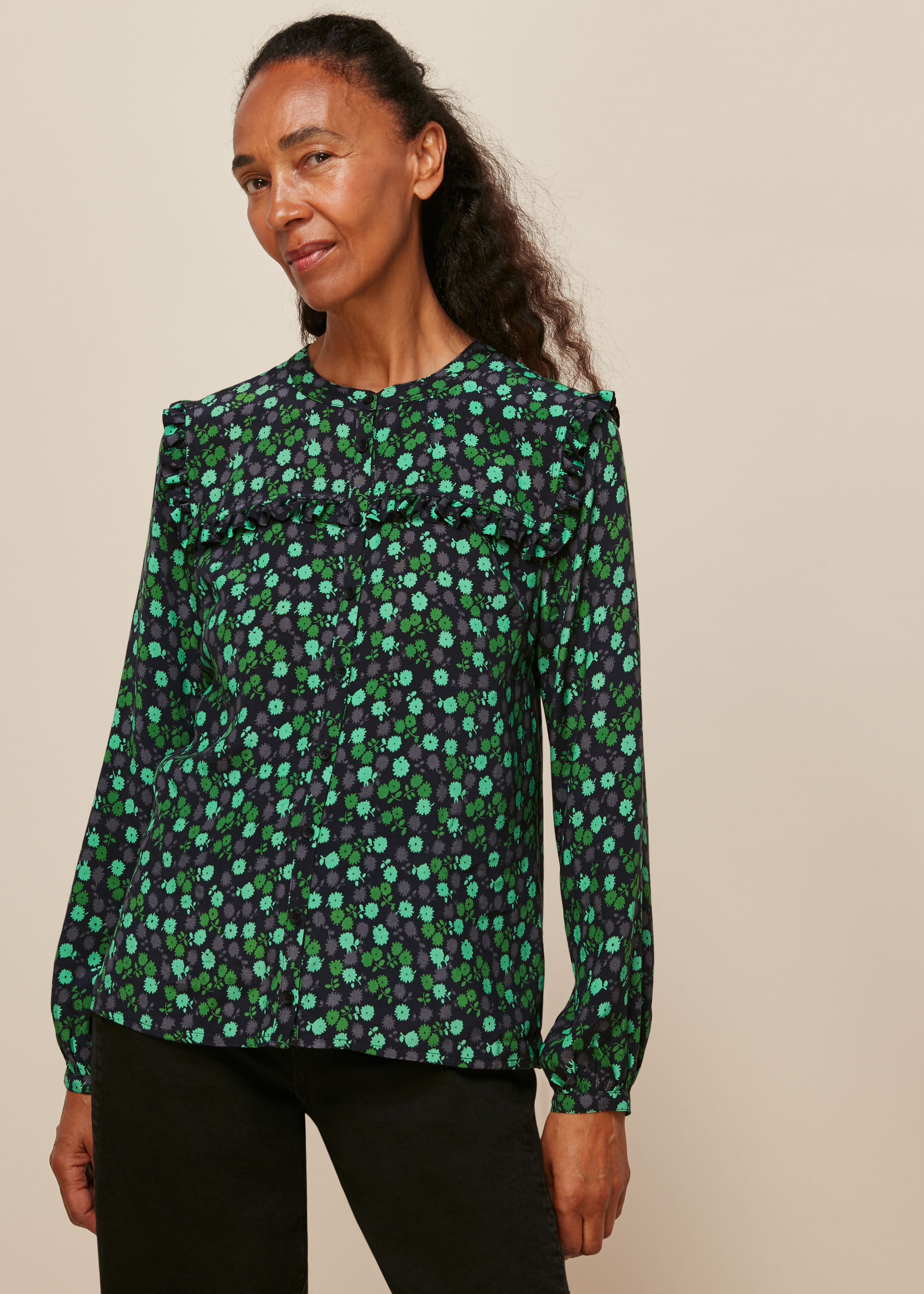 Ditsy print top sale