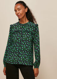 Winter Ditsy Printed Top