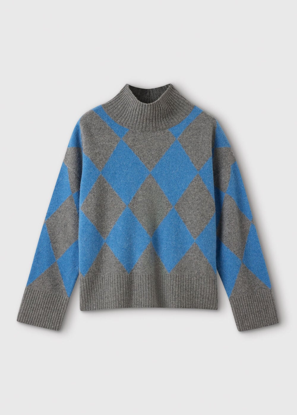 Multicolour Wool Argyle Detail Knit