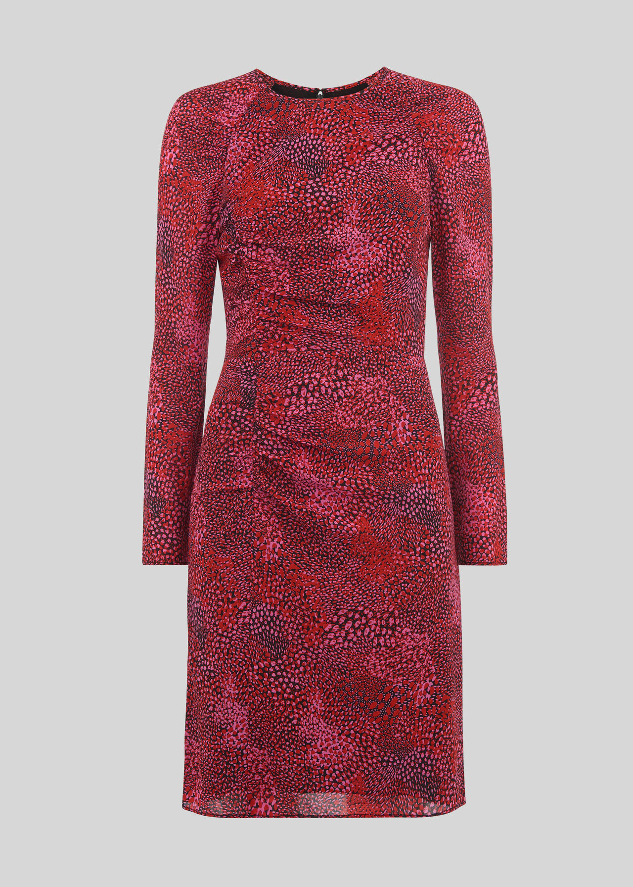 Pink Multi Abstract Animal Print Bodycon Whistles Whistles