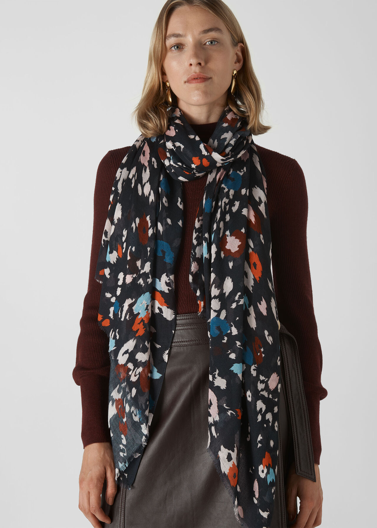 Lily and Lionel Animal Scarf Black/Multi