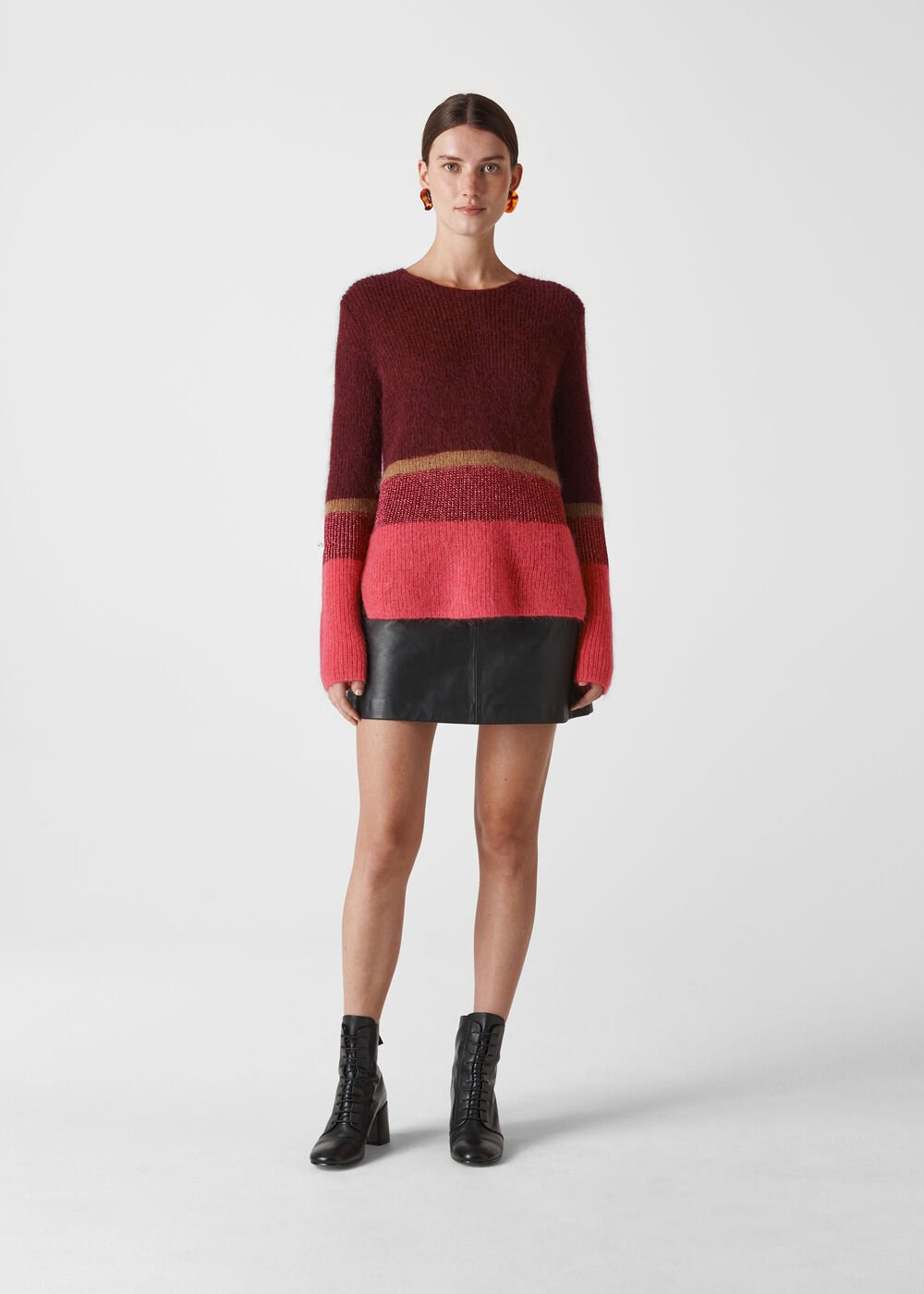 Stripe Sparkle Mohair Knit