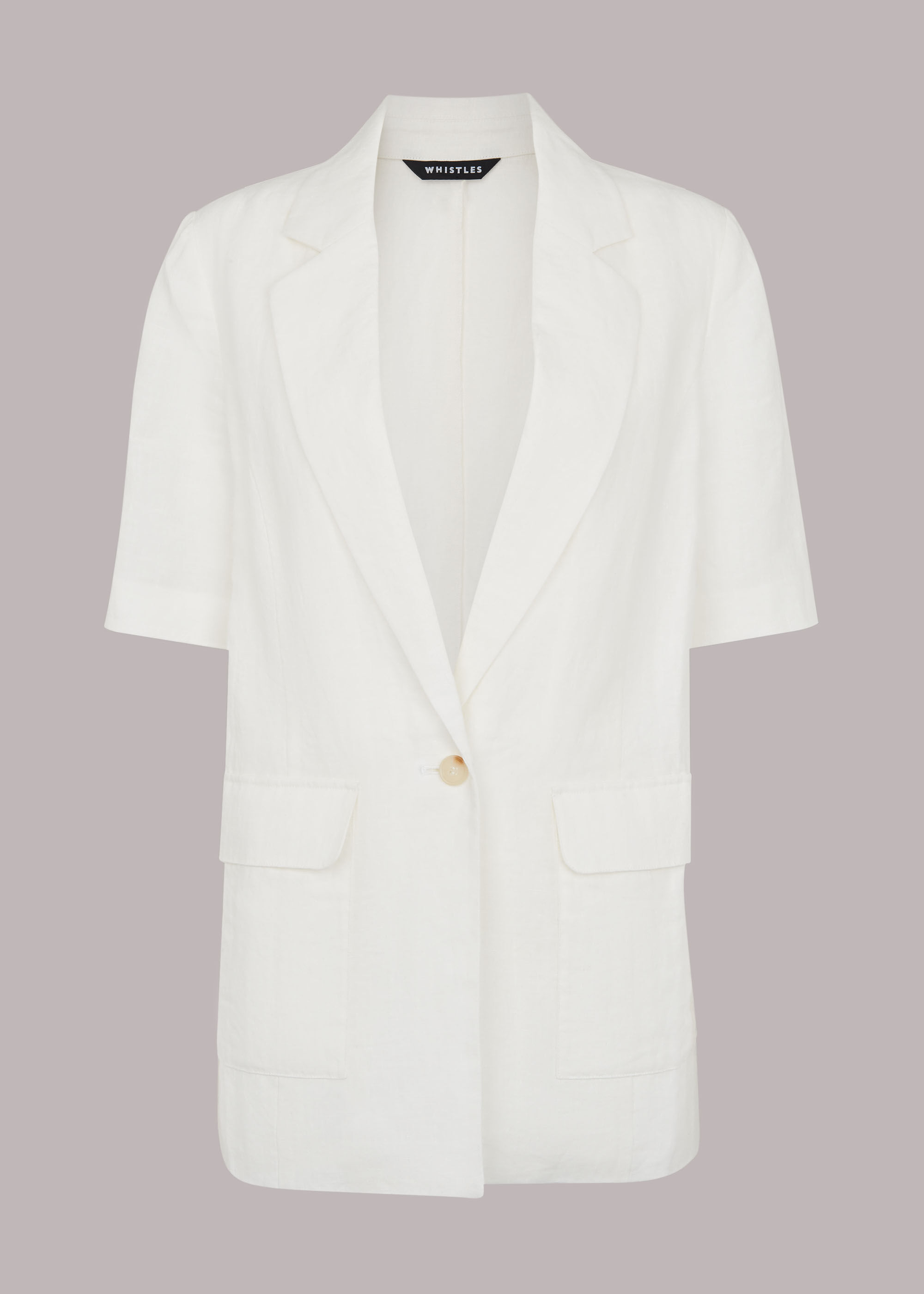 White short sleeve blazer online