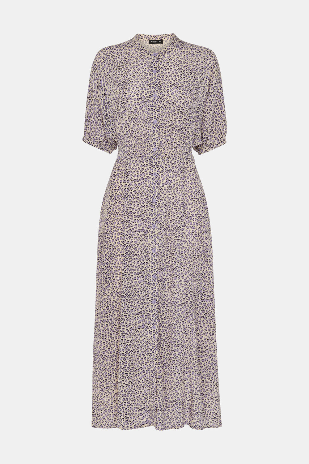 Petite Dashed Leopard Midi Dress