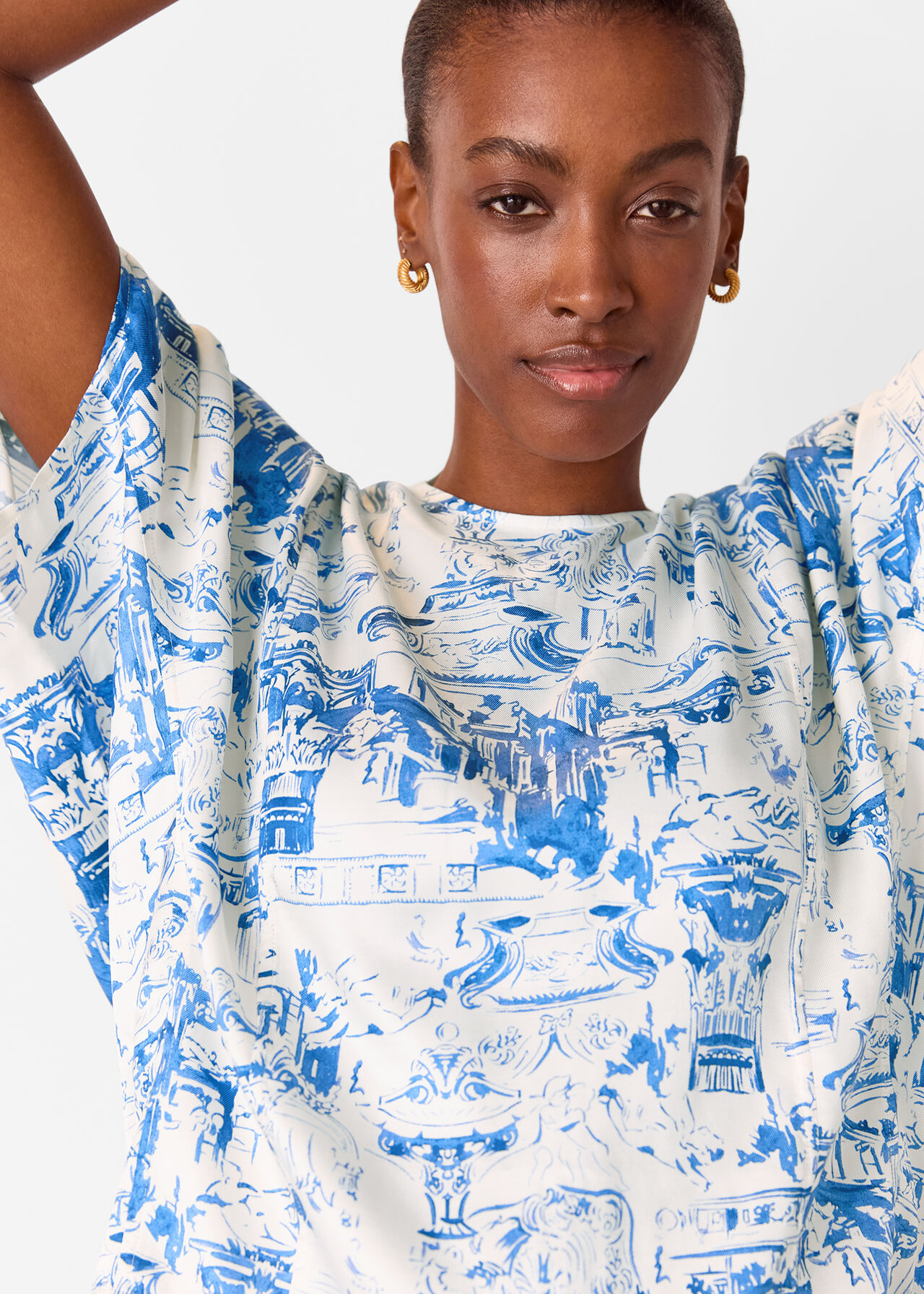 Rome Print Blouse