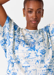 Rome Print Blouse
