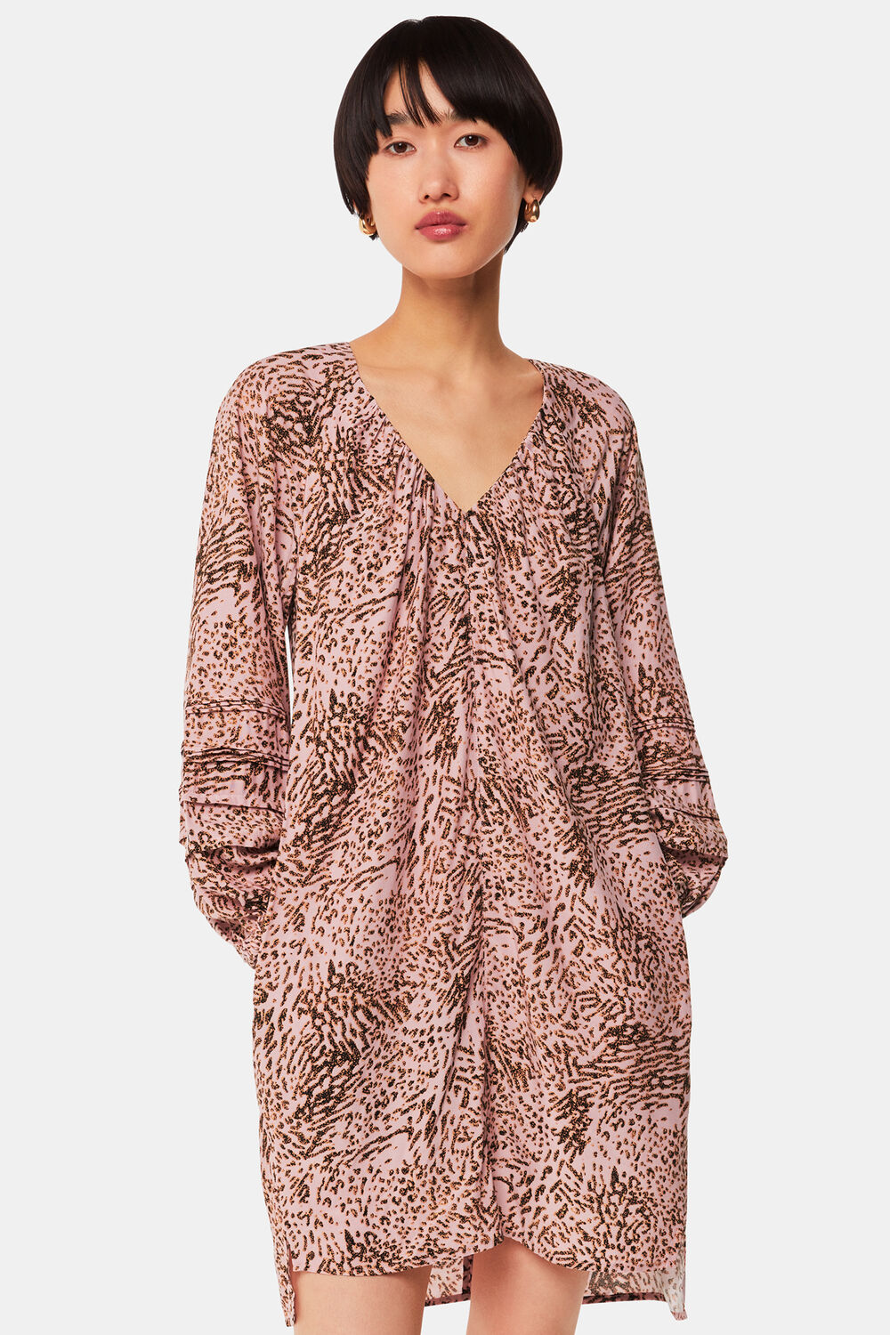 Pink Animal Swirl Cocoon Dress