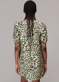 Fluro Animal Button Up Dress