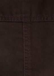 Belted Cotton Barrel Trouser