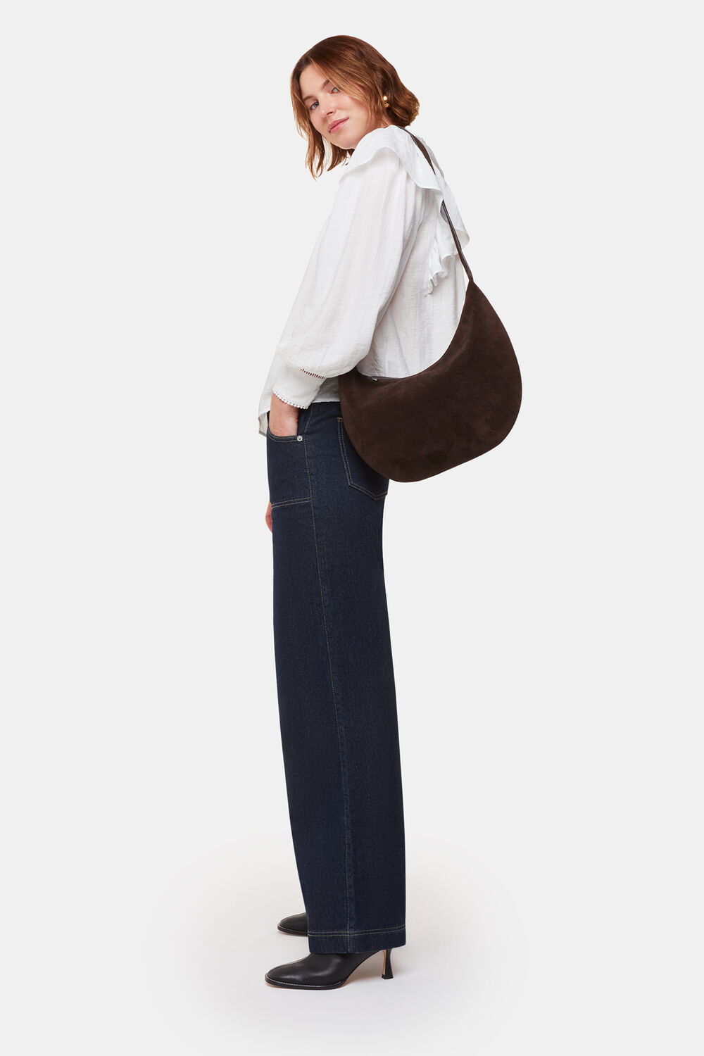 Johanna Textured Frill Blouse