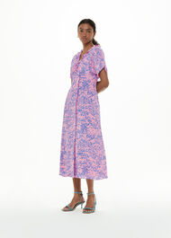 Dandelion Floral Midi Dress