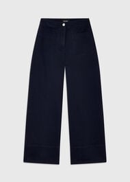 Wide Leg Casual Cotton Trouser
