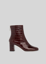 Bartley Back Zip Boot Burgundy