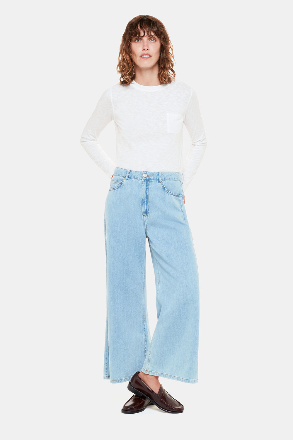 Crew Neck Pocket Top