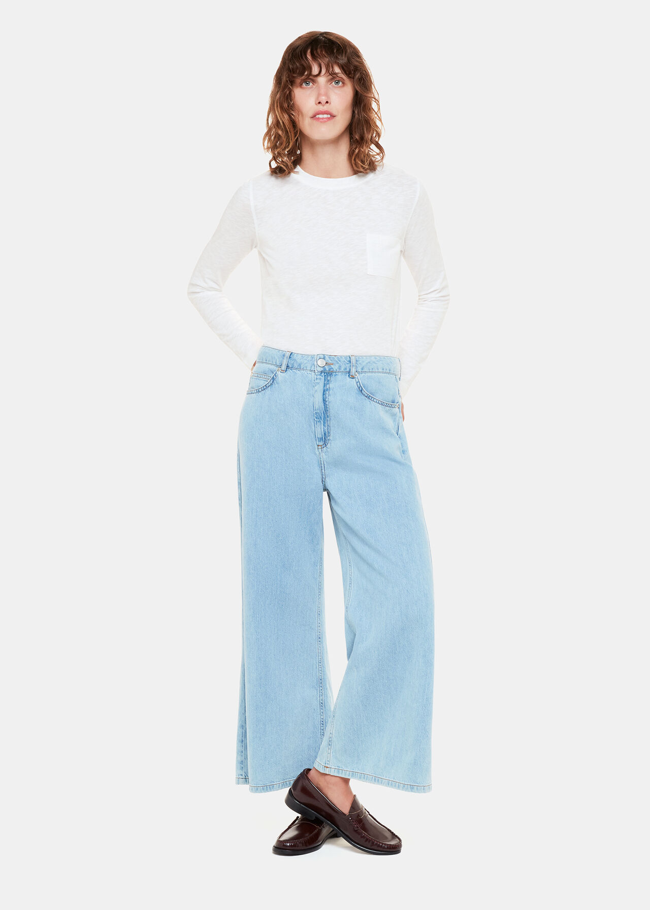 Crew Neck Pocket Top