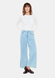 Crew Neck Pocket Top