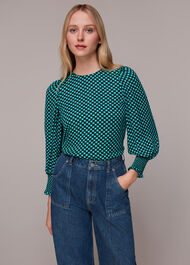Star Check Tessa Top