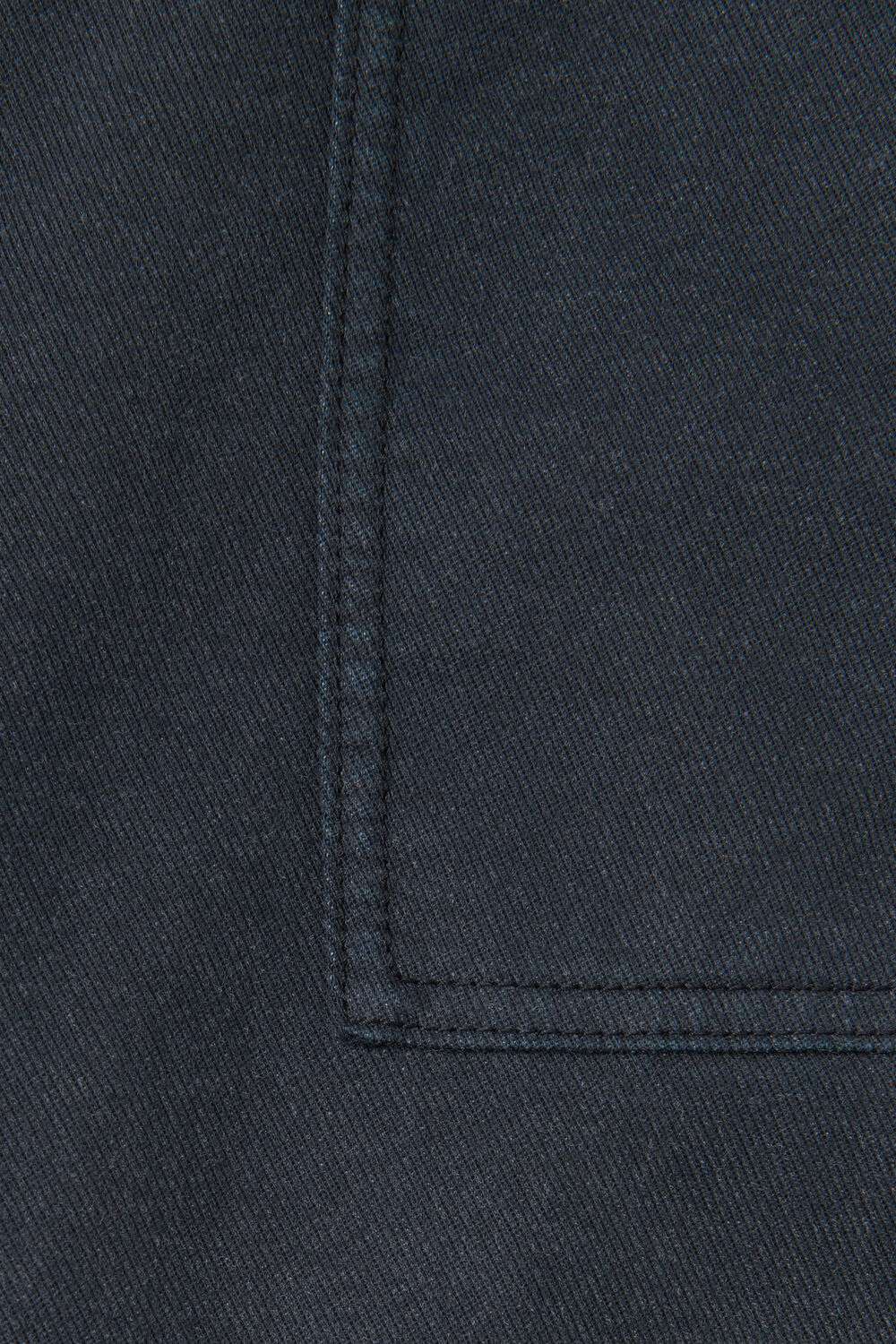 Washed Black Cotton Wide Leg Trouser
