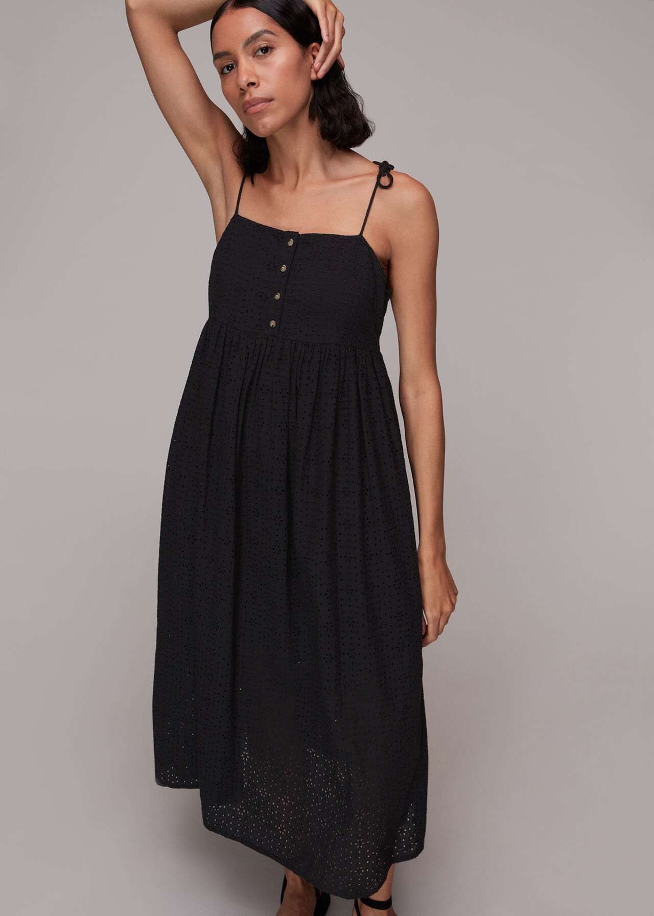 Mabel Broderie Midi Dress